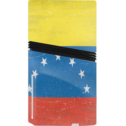 Venezuela Flag Distressed PS5 Pro Disk Console Skin